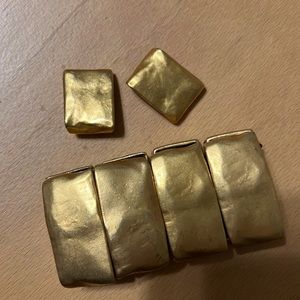 BRACELET and EARINGS/VINTAGE DONNA KARAN/ ROBERT LEE MORRIS INSPIRED